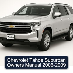 2006-2009 Chevrolet Tahoe Suburban Owners Owner's Manual PDF