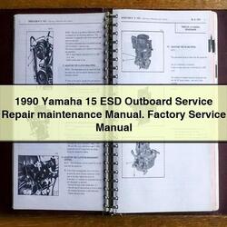1990 Yamaha 15 Esd Outboard Service Repair Workshop Manual PDF