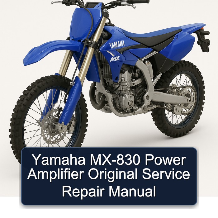 Yamaha MX Models MX-830 Power Amplifier Original Service Repair Workshop Manual PDF