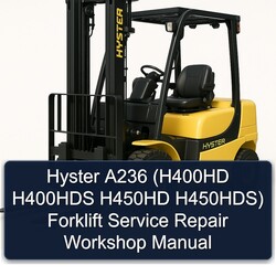 Hyster A236 (h400hd H400HDS H450HD H450hds) Forklift Service Repair Workshop Manual PDF