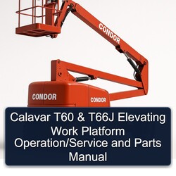 Calavar T60 T66J Elevating Work Platform Operation/ Parts Catalog PDF