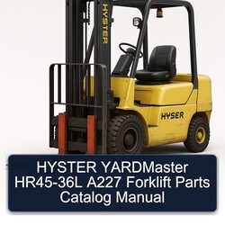 Hyster Yardmaster HR45-36L A227 Forklift Parts Catalog PDF