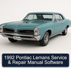 1992 Pontiac Lemans Software Service Repair Workshop Manual PDF