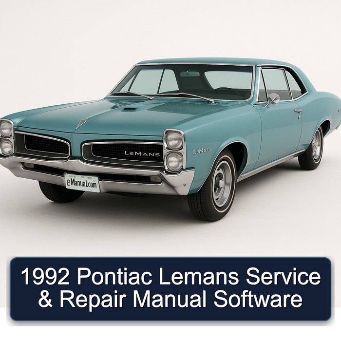 1992 Pontiac Lemans Software Service Repair Workshop Manual PDF