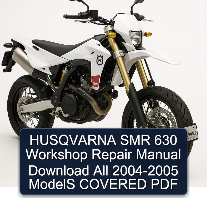 2004-2005 Husqvarna SMR Models 630 All - Covered Service Repair Workshop Manual PDF