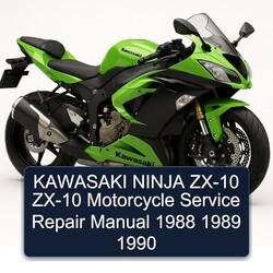 1988-1990 Kawasaki Ninja ZX-10 Motorcycle Service Repair Workshop Manual PDF