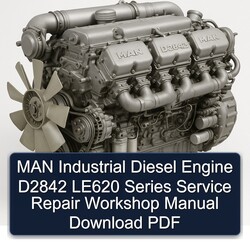 MAN D2842 Industrial Diesel Engine LE620 Series Service Repair Workshop Manual PDF