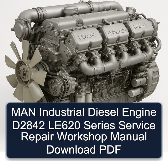 MAN D2842 Industrial Diesel Engine LE620 Series Service Repair Workshop Manual PDF