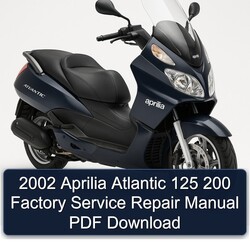 2002 Aprilia Atlantic Service Repair Workshop Manual PDF