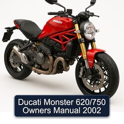 2002 Ducati Monster 620/750 Owners Owner's Manual PDF