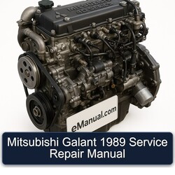 1989 Mitsubishi 4 D Series Galant Service Repair Workshop Manual PDF