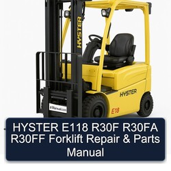 Hyster E118 R30F R30FA R30FF Forklift Parts Catalog PDF