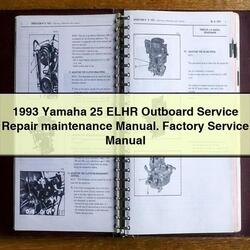 1993 Yamaha 25 Elhr Outboard Service Repair Workshop Manual PDF