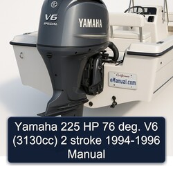 1994-1996 Yamaha 225 HP 76 Deg. V6 (3130CC) 2 Stroke Service Repair Workshop Manual PDF