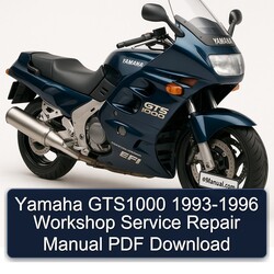 1993-1996 Yamaha GTS1000 Service Repair Workshop Manual PDF