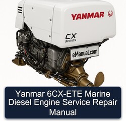 Yanmar 6CX-ETE Marine Diesel Engine Service Repair Workshop Manual PDF