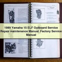 1989 Yamaha 15 Elf Outboard Service Repair Workshop Manual PDF