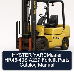 Hyster Yardmaster HR45-40S A227 Forklift Parts Catalog PDF