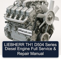 Liebherr Series Manuals TH1 D504 Diesel Engine Service Repair Workshop Manual PDF