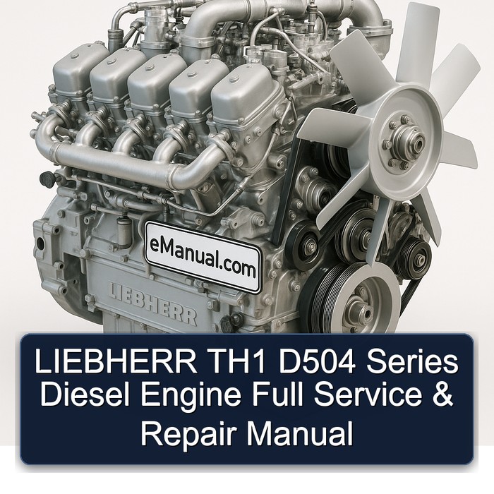 Liebherr Series Manuals TH1 D504 Diesel Engine Service Repair Workshop Manual PDF