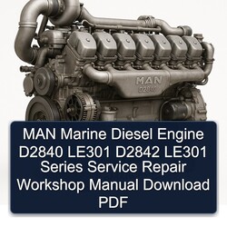 MAN Marine Diesel Engine D2840 LE301 D2842 Series Service Repair Workshop Manual PDF