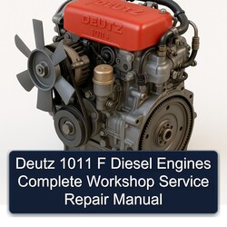 Deutz 1011 F Diesel Engines Service Repair Workshop Manual PDF