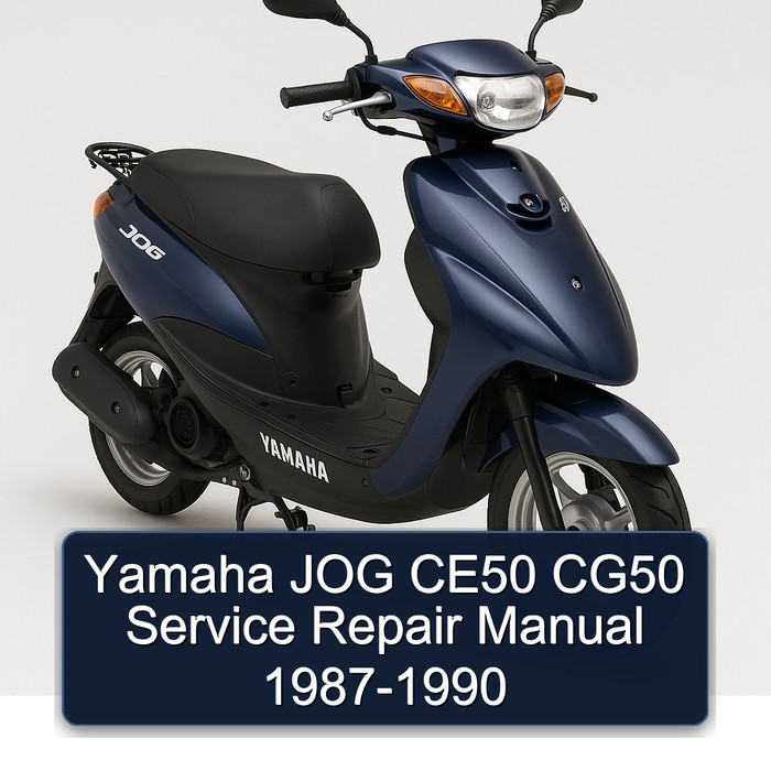 1987-1990 Yamaha Jog CE50 CG50 Service Repair Workshop Manual PDF