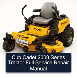 2000 Cub Cadet Series Tractor Service Repair Workshop Manual PDF