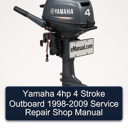 1998-2009 Yamaha 4HP 4 Stroke Outboard - Shop Service Repair Workshop Manual PDF