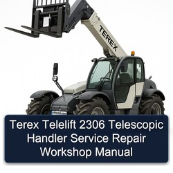 Terex Telelift 2306 Telescopic Handler Service Repair Workshop Manual PDF