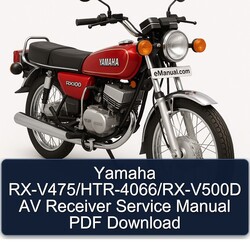 Yamaha RX Models Rx-v475/htr-4066/rx-v500d AV Receiver Service Repair Workshop Manual PDF