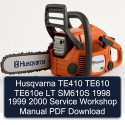 1998-2000 Piaggio LT Husqvarna TE410 TE610 TE610E SM610S Service Repair Workshop Manual PDF