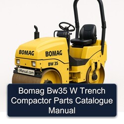 Bomag BW35 W Trench Compactor Catalogue Parts Catalog PDF