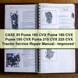 Case IH Puma 165 CVX 180 195 210 225 Tractor -improved Service Repair Workshop Manual PDF