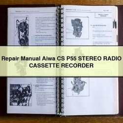 Aiwa CS P55 Stereo Radio Cassette Recorder Service Repair Workshop Manual PDF