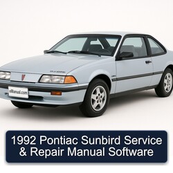 1992 Pontiac Sunbird Software Service Repair Workshop Manual PDF