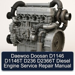 Daewoo Doosan D2366T D1146 D1146T D236 Diesel Engine Service Repair Workshop Manual PDF