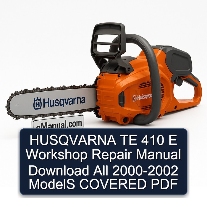 2000-2002 Husqvarna TE Models 410 E All - Covered Service Repair Workshop Manual PDF