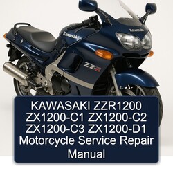 Kawasaki ZX Models ZZR1200 Zx1200-c1 Zx1200-c2 Zx1200-c3 Zx1200-d1 Motorcycle Service Repair Workshop Manual PDF