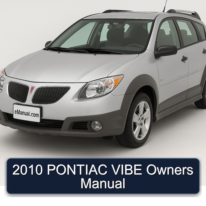2010 Pontiac Vibe Owners Owner's Manual PDF