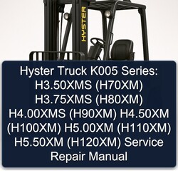 Hyster Gabelstapler K005 Serie: Service- und Reparaturhandbuch