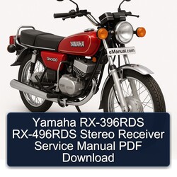 Yamaha RX Models Rx-396rds Rx-496rds Stereo Receiver Service Repair Workshop Manual PDF