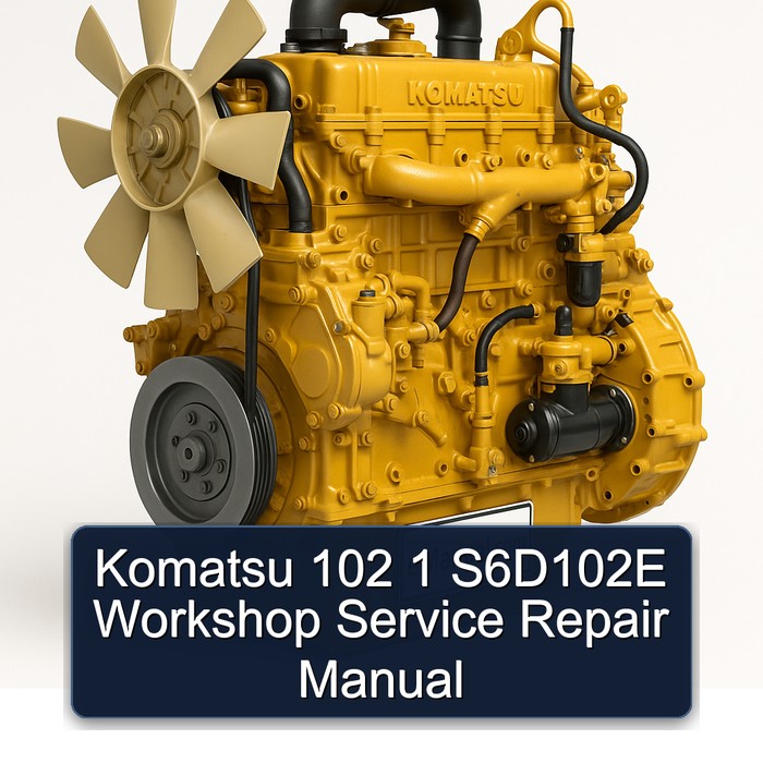 Komatsu 102 1 S6d102e Service Repair Workshop Manual PDF