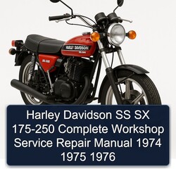 1974-1976 Harley Davidson SS SX 175-250 Service Repair Workshop Manual PDF