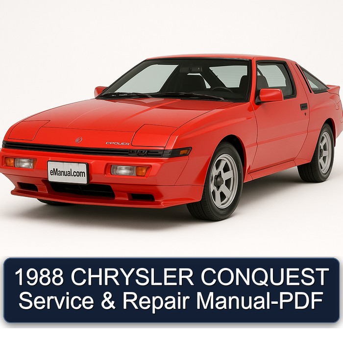 1988 Chrysler Conquest Service Repair Workshop Manual PDF