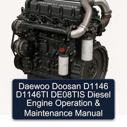 Daewoo Doosan DE08TIS D1146 D1146TI Diesel Engine Operation Service Repair Workshop Manual PDF