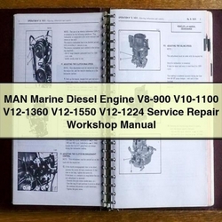 MAN Marine Diesel Engine V8-900 V10-1100 V12-1360 V12-1550 V12-1224 Service Repair Workshop Manual PDF