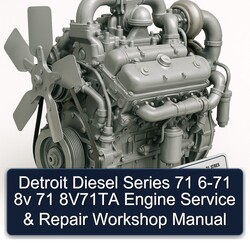 Detroit Diesel 71 Series 6-71 8V 8v71ta Engine Service Repair Workshop Manual PDF