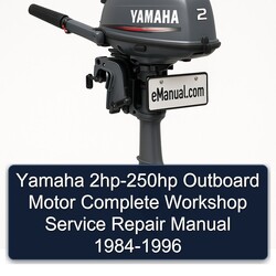 1984-1996 Yamaha 2HP-250HP Outboard Motor Service Repair Workshop Manual PDF
