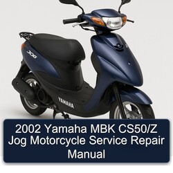 2002 Yamaha Jog MBK Cs50/z Motorcycle Service Repair Workshop Manual PDF